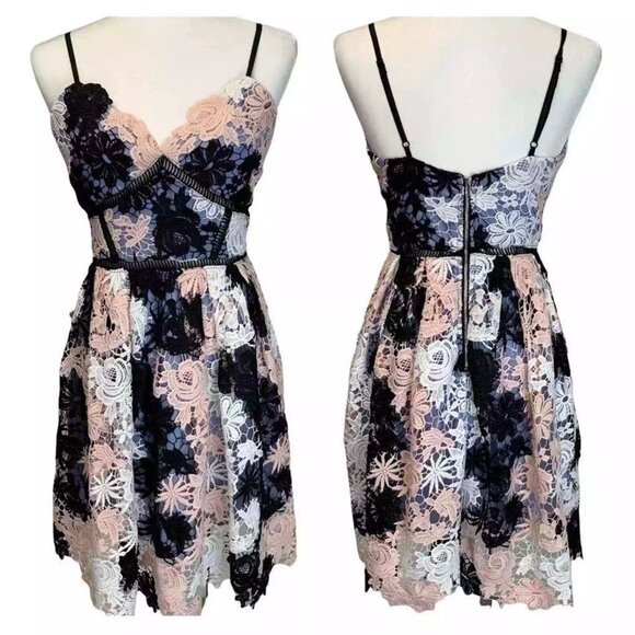 Romeo & Juliet Floral Lace Cocktail Dress for Wedding Event or Summer Party - Picture 2 of 8